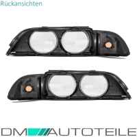 Scheinwerferglas SET Orange + Werkzeug passt für BMW E39 Limousine Touring 95-00