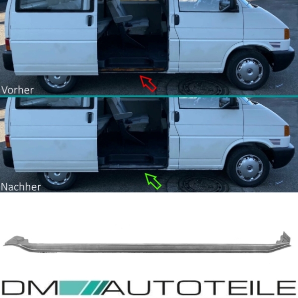 für VW T4 Reparaturblech Schweller Leiste unten Rechts Schiebetür Einstieg