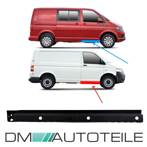 Reparaturblech Einstieg Schweller vorne Rechts innen Beifahrertür passt für VW T5 T6 alle Modelle ab 2003-2019