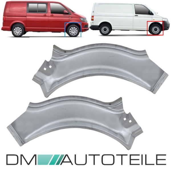 Set Reparaturblech Radlauf Schweller vorne Rechts +Links hinteres Teil innen passt für VW T5 T6 alle Modelle ab 2003-2019