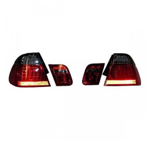 LED Rückleuchten Set Rot Smoke 4tlg für BMW 3er E46 Limousine Facelift 2001-2005