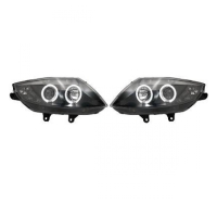 H1/H7 Angel Eyes Scheinwerfer Set Schwarz für BMW Z4...