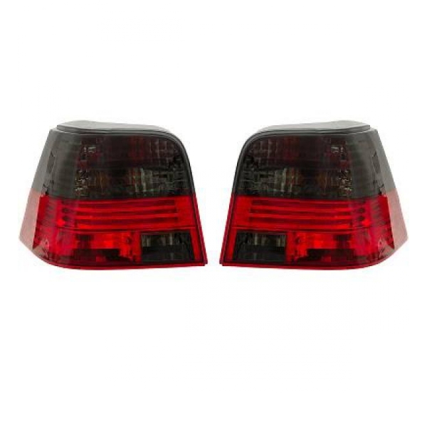 Set Rückleuchten Heckleuchten Rot Smoke klarglas 4-Türer für VW Golf IV (1J1)