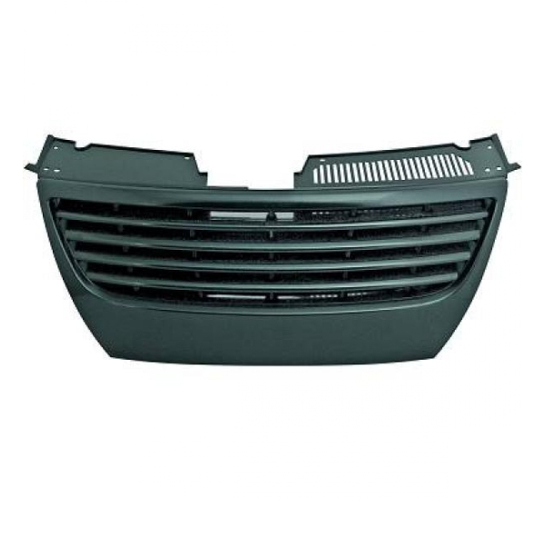 Kühlergitter Grill 4 Rippen Schwarz ohne Emblem für VW Passat B6 3C 05-10