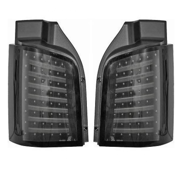 Voll LED Rückleuchten Set Schwarz Smoke für VW T5 Multivan GP Facelift ab 2009