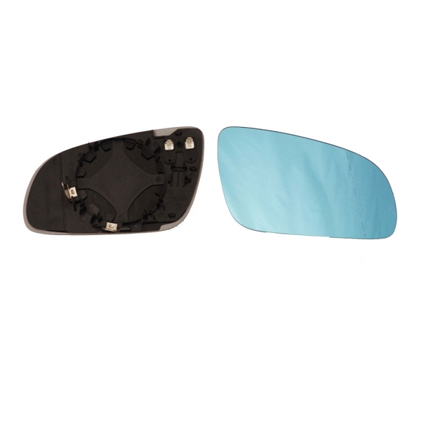 Spiegelglas rechts beheizbar blau getönt konvex für Audi A8 D3 (4E2 4E8)
