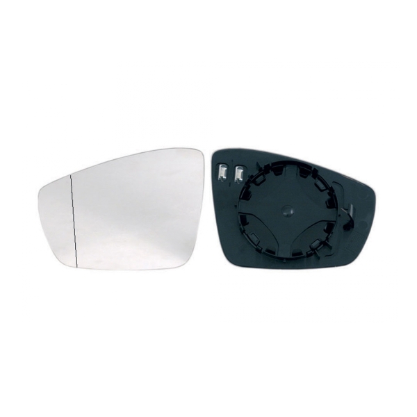 Spiegelglas links heizbar asphärisch für Seat Mii Skoda Citigo VW Polo UP!