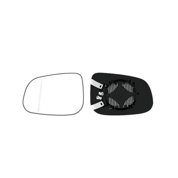 Spiegelglas links heizbar asphärisch für Volvo C30 C70 S40 S60 S80 V40 V50 V60
