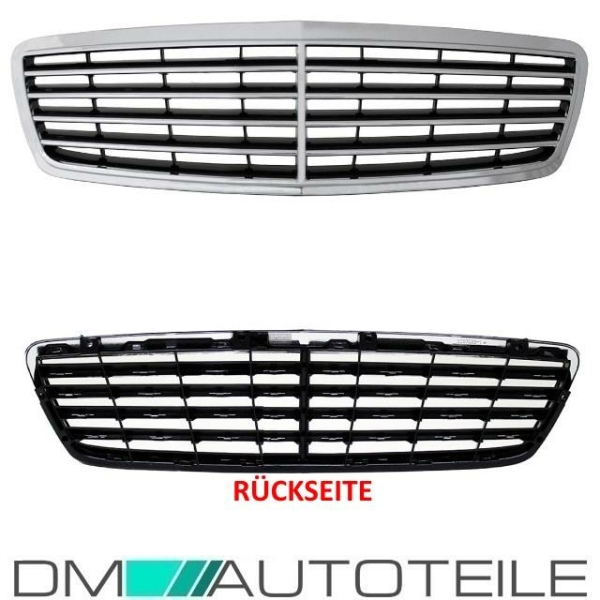 Mercedes C-Klasse S203 W203 Kühlergrill Avantgarde Elegance 00-07 Chrom Schwarz