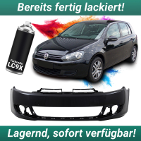 Lackiert LC9X Deep Black Perleffekt für VW Golf VI 6 Stoßstange Vorne EU Ware ohne PDC
