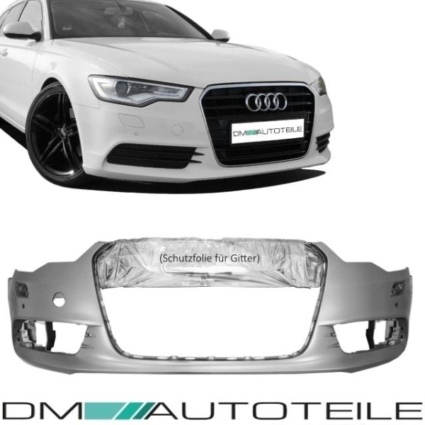 Lackiert LC9A Pure White Stoßstange vorne für Audi A6 4G C7 Limousine Avant ab 2010-2014