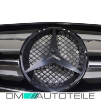 Kühlergrill für Mercedes W204 ohne Emblem in Chrom Schwarz 07-11