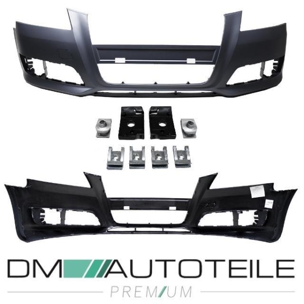 Stoßstange vorne grundiert 4x PDC/SRA für Audi A3 8P 3-5-Türer ab 2008-2012 Facelift 