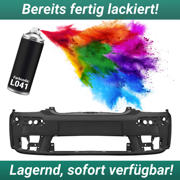 Stoßstange vorne ohne PDC LACKIERT L041 passt für VW Golf 5 Plus ab 2005-2009