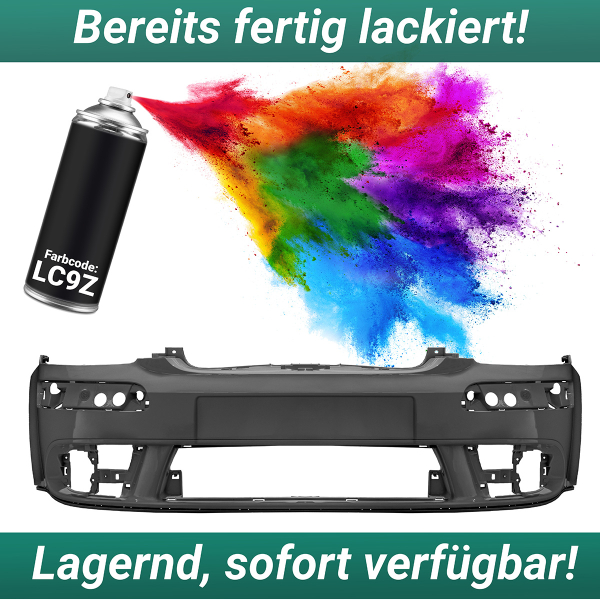 Stoßstange vorne ohne PDC LACKIERT LC9Z passt für VW Golf 5 Plus ab 2005-2009